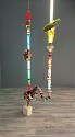 ALEX TRIMINO, Hallucinations of the Insane
2018, fluorescent tubes, knitting, crochet, fibers and found objects