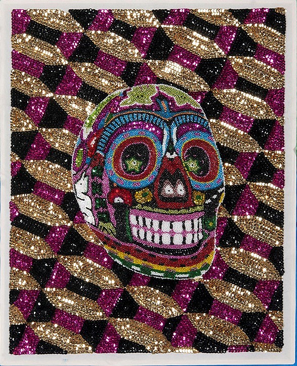 DANIEL GONZALEZ, Criminal Aesthetic Fashion - El Tramposo, 2013
hand sewn sequins on canvas, 16 x 20 in. (40.6 x 50.8 cm)
GD-C-0052