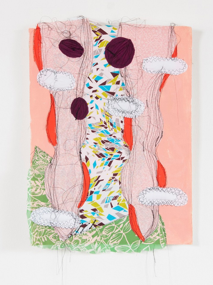 CLEMENCIA LABIN, Cosido 10, 2014
Fabric collages filled with Polyester cotton and painted with acrylics. Sewn on textile or paper, 22 x 16 1/2 in. (56 x 42 cm)
CL-C-0113