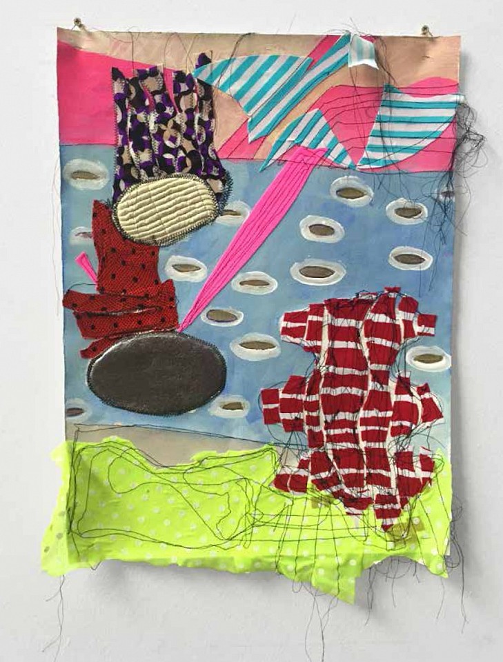 CLEMENCIA LABIN, Cosido 17, 2014
Fabric collages filled with Polyester cotton and painted with acrylics. Sewn on textile or paper, 22 x 16 1/2 in. (56 x 42 cm)
CL-C-0117
