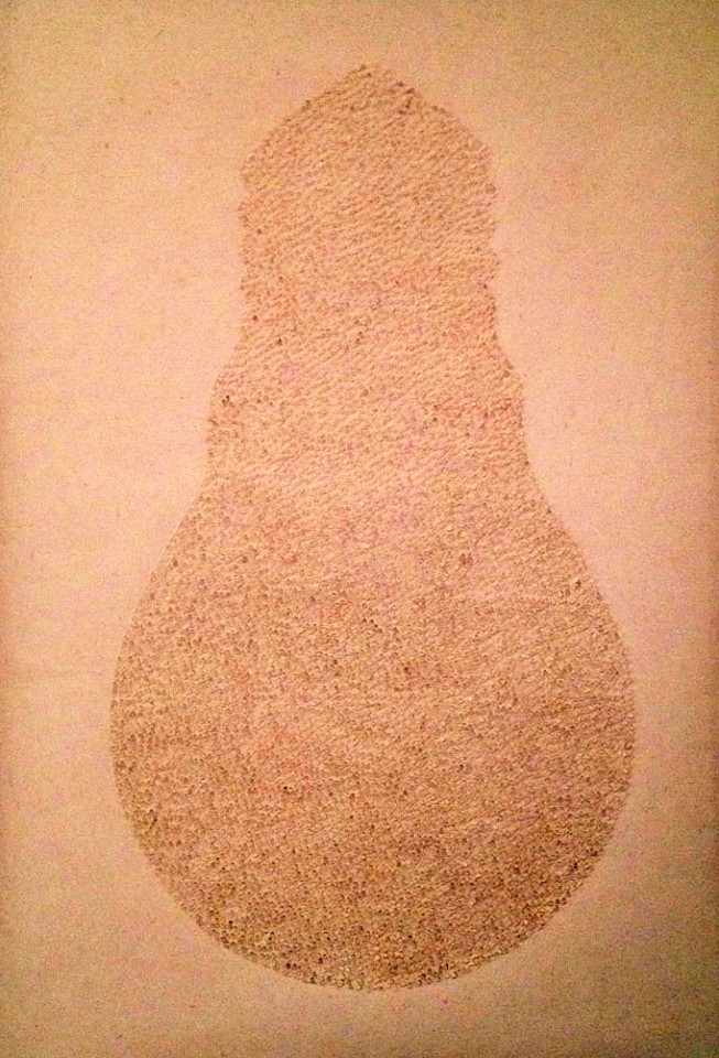 PARK GYE HOON, Materializing of  conscience  (Bulb), 2010
wood, korean paper, oil stick cutout, 34 1/4 x 46 1/8 in. (87 x 117 cm)
PGH-C-0026