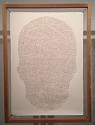 PARK GYE HOON, Materializing of  conscience  (Skull)
2010, wood, korean paper, oil stick cutout