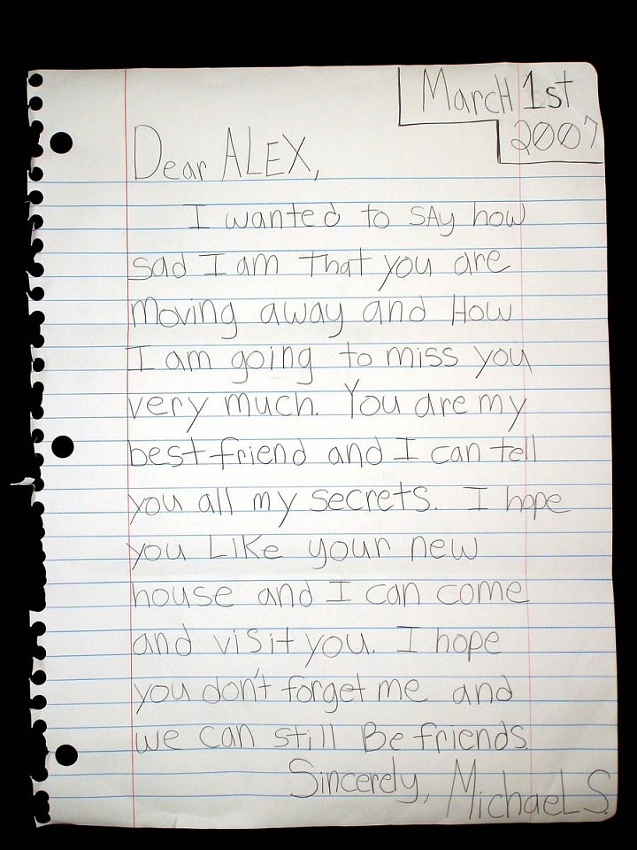 MICHAEL SCOGGINS, Dear Alex, 2007
graphite,prismacolor on paper, 67 x 51 in. (170.2 x 129.5 cm)
coleccion DL
MS-O-0026
