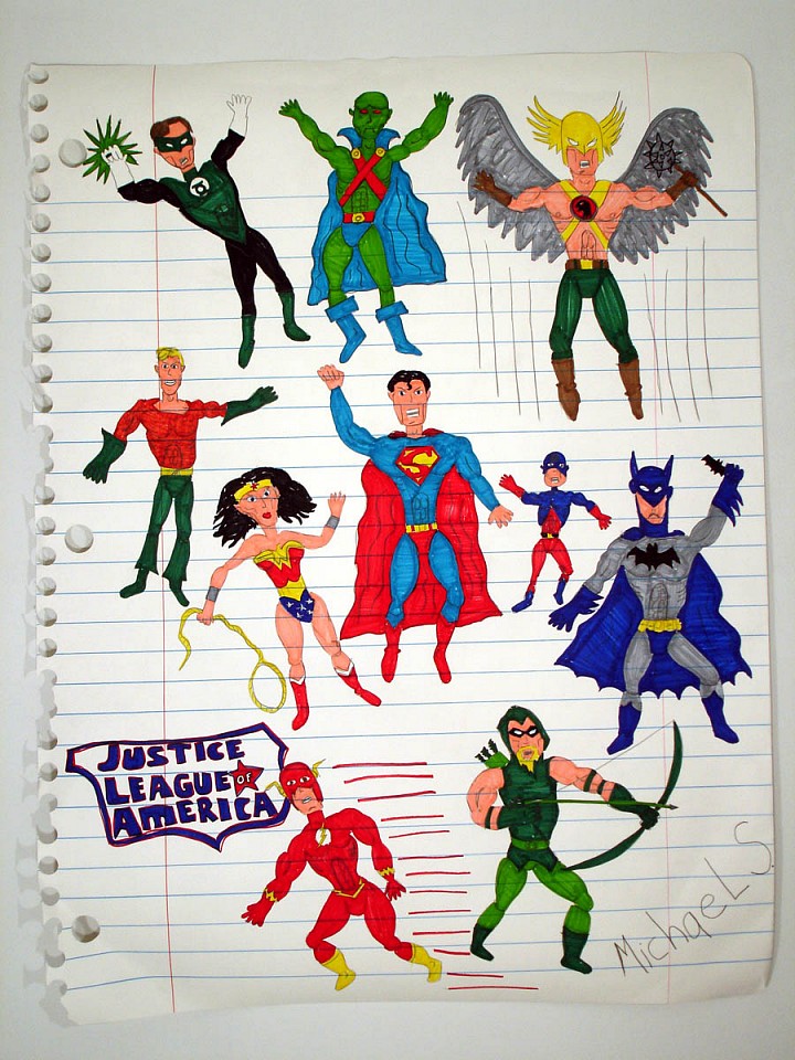 MICHAEL SCOGGINS, Justice League for America
graphite on paper, 67 x 51 in. (170.2 x 129.5 cm)
MS-O-0180