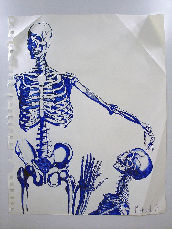 MICHAEL SCOGGINS, The Anointment (Blue Skeletons), 2010
marker on paper, 84 x 66 in. (213.4 x 167.6 cm)
MS-C-0119