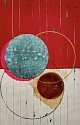 JOSE BECHARA, Sem titulo #228
2022, acrylic and oxidation of steel and cooper on canvas