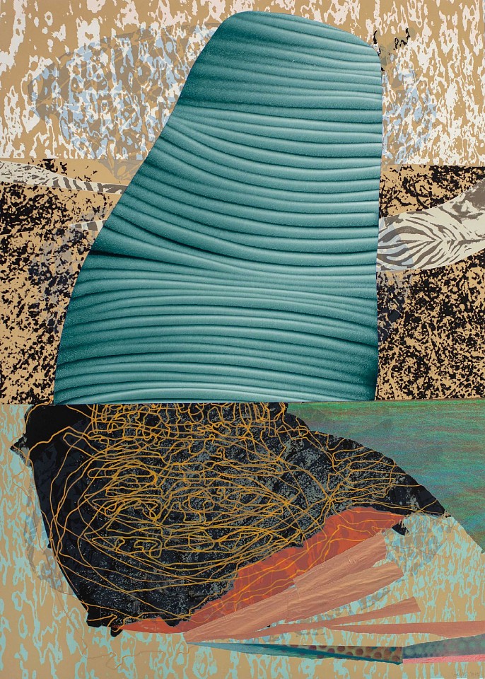 DANIEL VERBIS, La Ley de La Selva Series  (29), 2016
collage - acrylic paint and serigraphy, 40 1/8 x 30 1/4 in. (102 x 77 cm)
VD--C0097