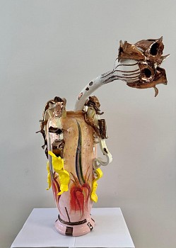 Work: NICOLAS LEIVA VASE WITH FLOWER, 2023