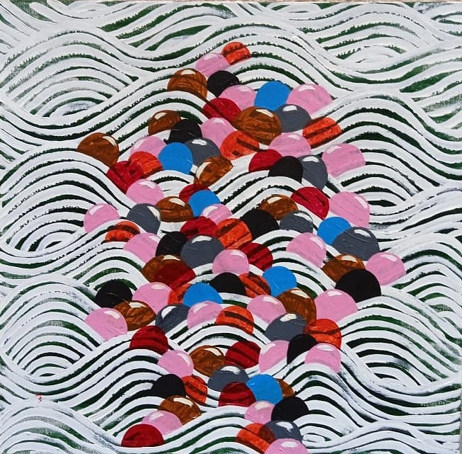 IBRAHIM MIRANDA, De la Serie Kwaidan I, 2024
acrylic on canvas, 27 1/8 x 27 1/2 in. (69 x 70 cm)
MI-C-0175