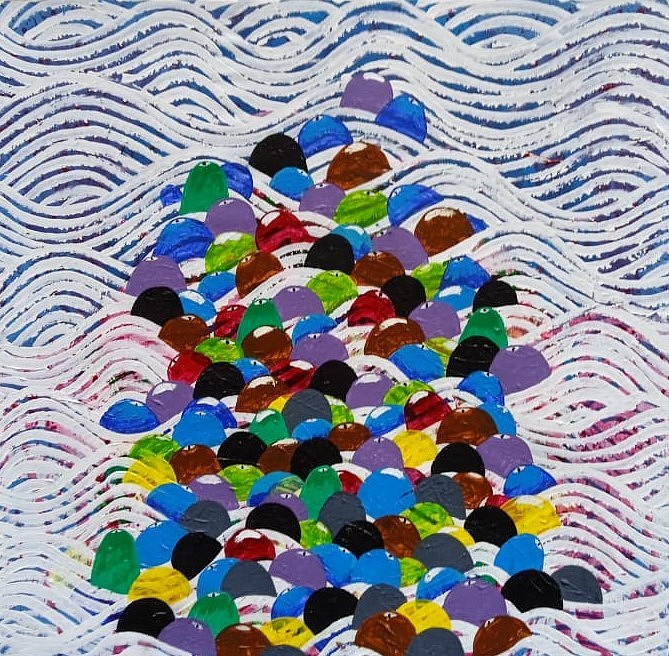 IBRAHIM MIRANDA, De la serie Kwaidan VI, 2024
acrylic on canvas, 26 3/4 x 27 1/2 in. (68 x 70 cm)
MI-C-0173