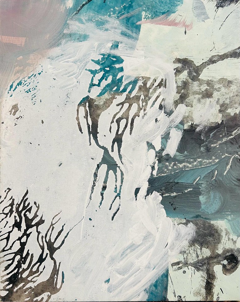 AMELIE DUCOMMUN, Suspended in Blue, 2025
mixed media on canvas, 16 1/8 x 13 in. (41 x 33 cm)
AD-C0018