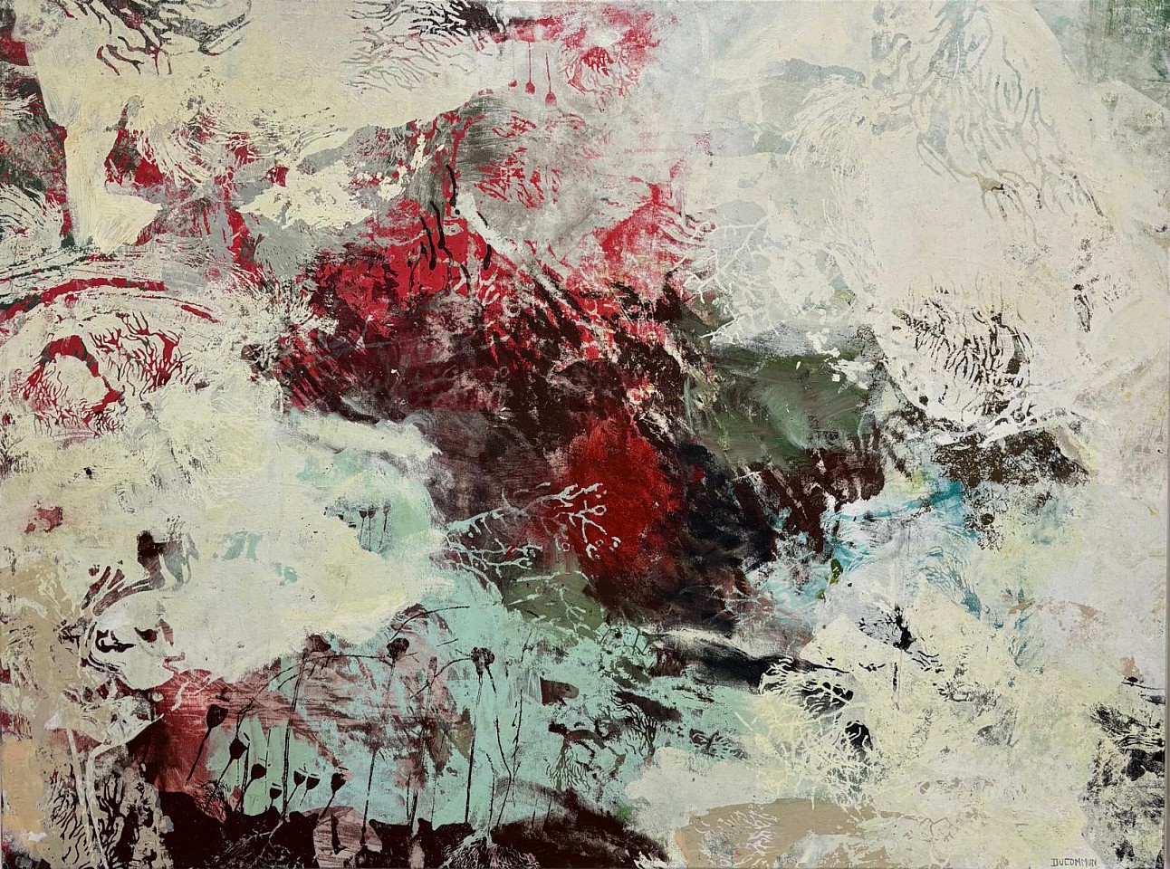 AMELIE DUCOMMUN, The Weight of Silence, 2025
mixed media on canvas, 38 1/8 x 51 1/8 in. (97 x 130 cm)
AD-C0017